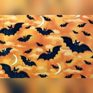 Vintage Fright Night Halloween Fabric By Whistlers Studio, Approx 66" x 44", New